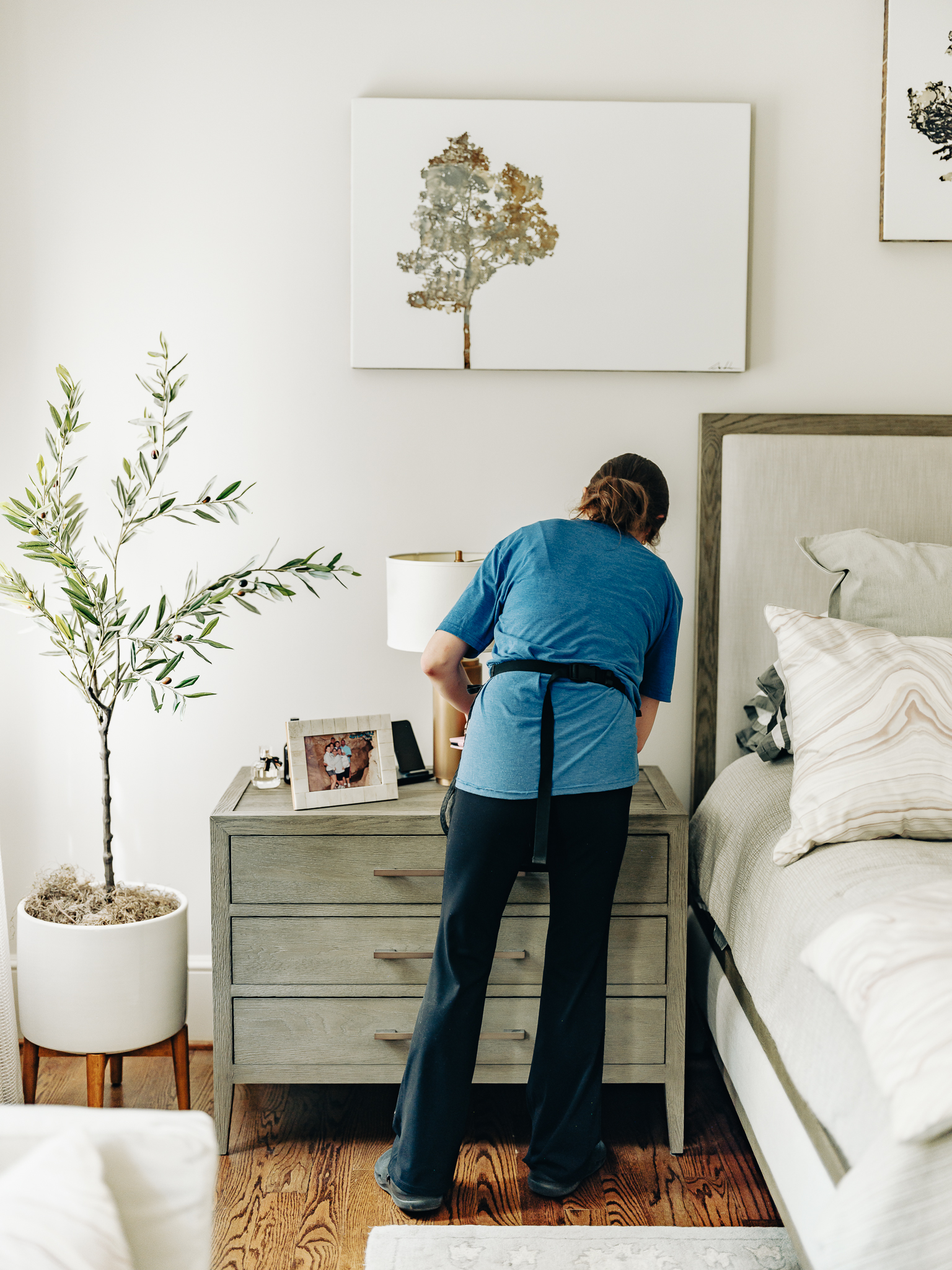 A fresh, peaceful bedroom after professional cleaning
